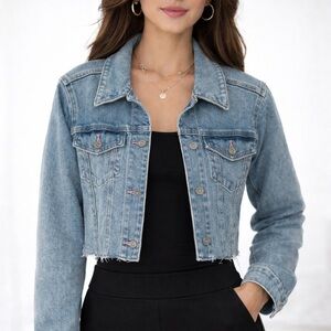 Hollister Cropped Denim Jacket